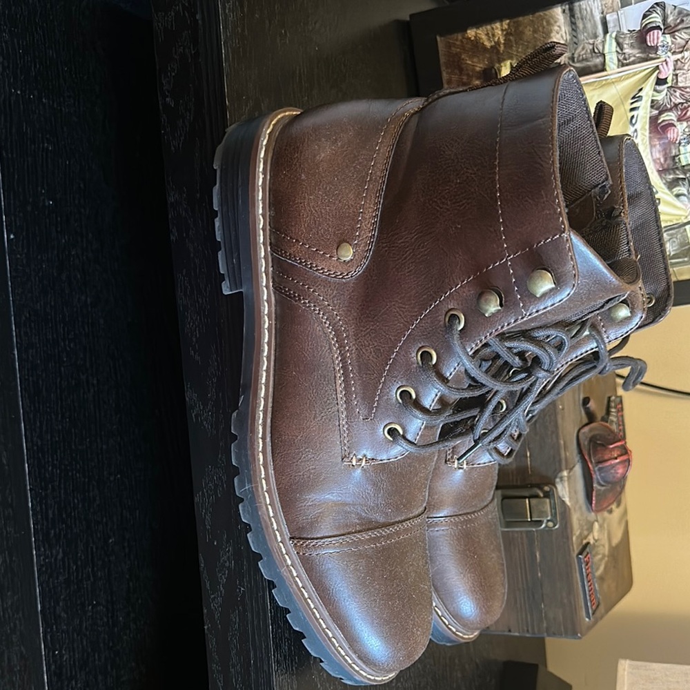 Men's Brown Leather Boots